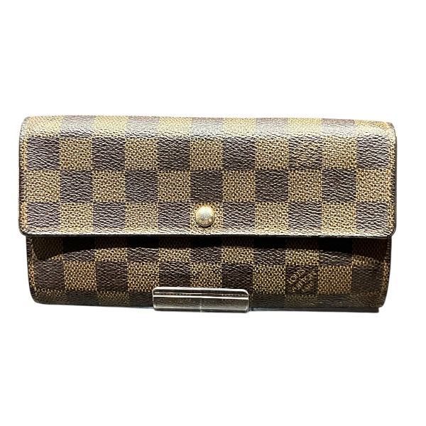 Louis Vuitton Damier Porte Monet Carte Cles Di N61725 Long Wallet Unisex