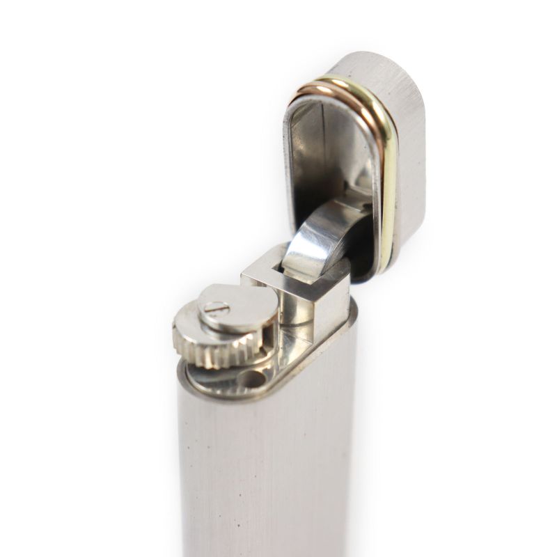 Cartier Trinity Hairline Oval Roller Smoking Toy Gas Lighter