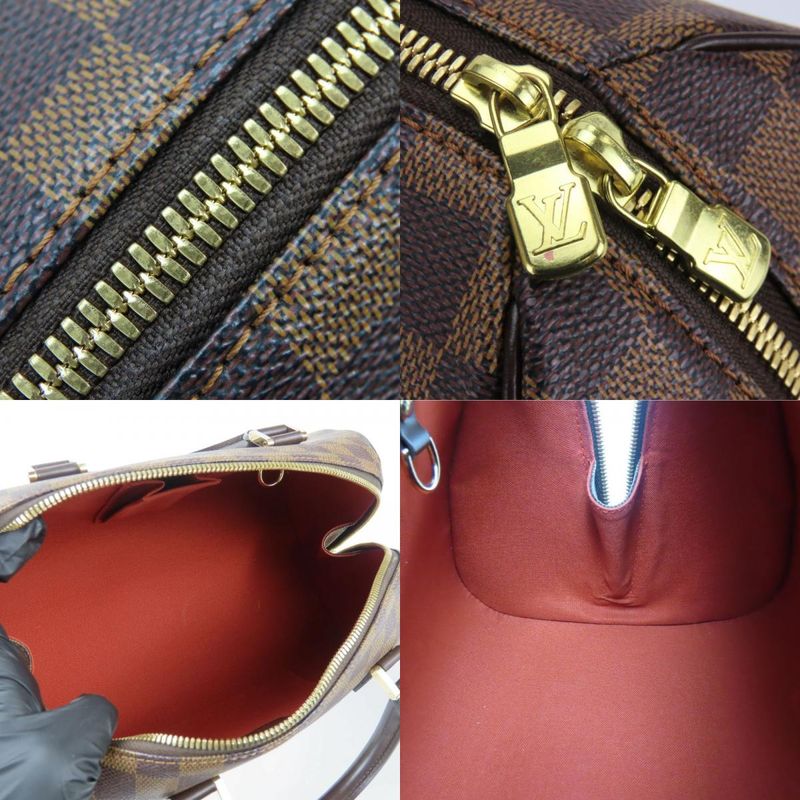 Louis Vuitton Handbag Rivera MM N41434 Damier Ebène Brown Gold Hardware Handbag