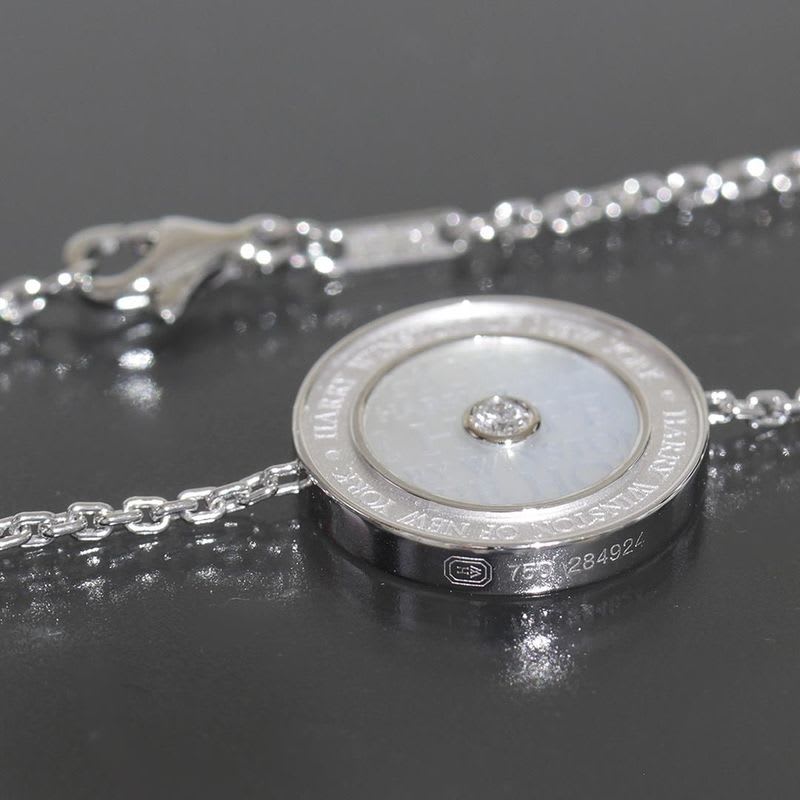 Harry Winston Hope Collection Bracelet Mother Of Pearl 18K White Gold Diamond
