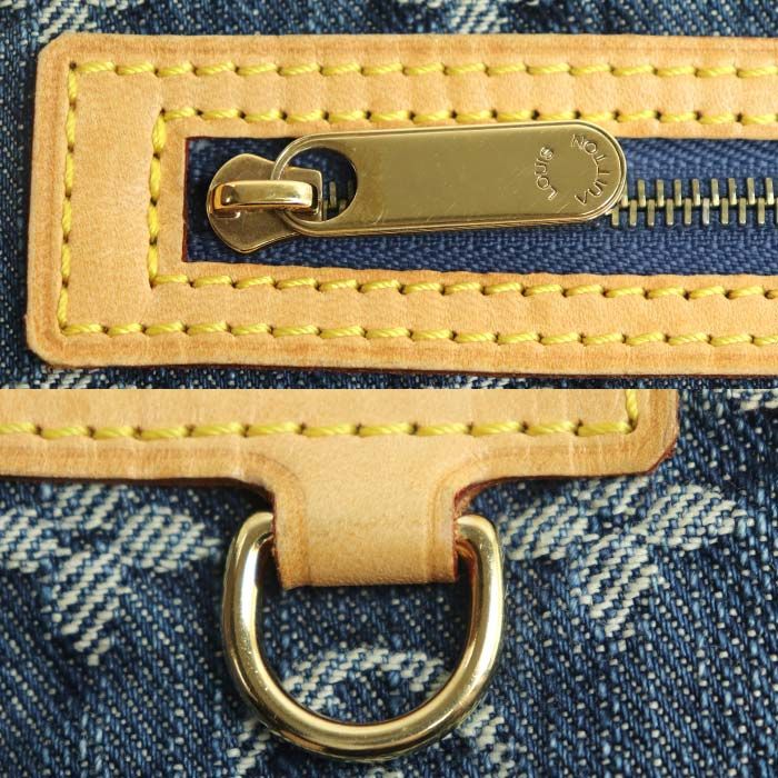 Louis Vuitton Pochette Platte Clutch Bag Monogram Denim Blue M95007 Th0076