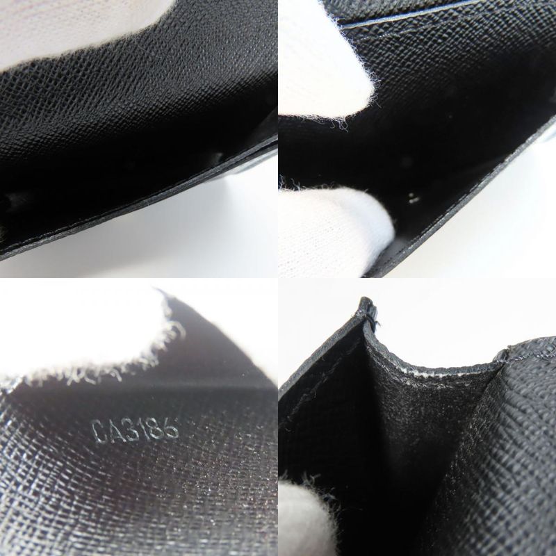 Louis Vuitton Card Case Envelop Carte De Visite M56169 Epi Leather Noir Black