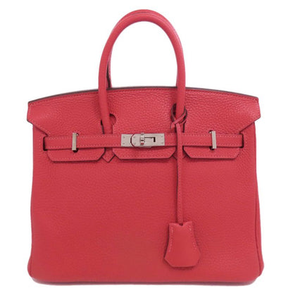 Hermes Birkin 25 Rose Jaipur Silver Hardware Handbag Taurillon Women