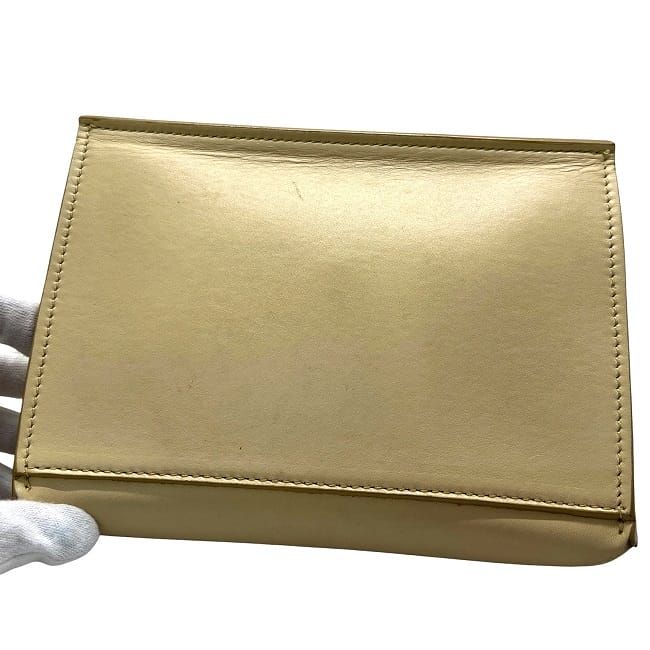 Celine Pouch Beige Excellent Condition Small Bag Leather Preowned Celine Hook