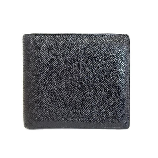 Bvlgari Bifold Wallet - Black Leather