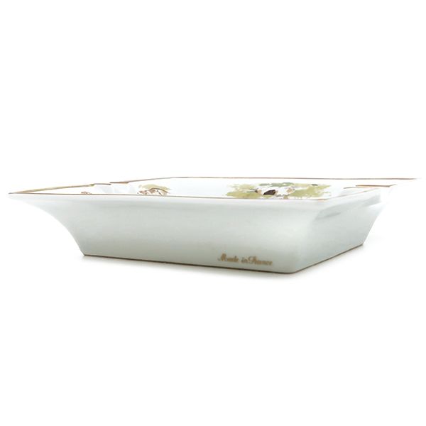 Hermes Miscellaneous Goods Ashtray Beagle Porcelain White Small Container