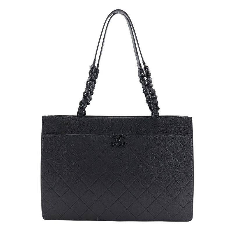Chanel Large Shopping Matelasse As2304 Leather X Grained Calfskin Black Women's