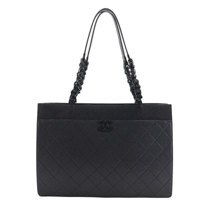 Chanel Large Shopping Matelasse As2304 Leather X Grained Calfskin Black Women's