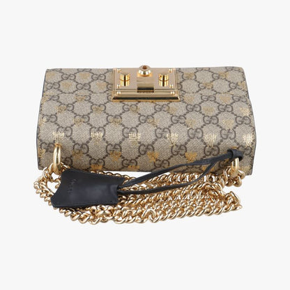 Gucci Padlock Beige And Black PVC Coated Canvas 409487 A030968460