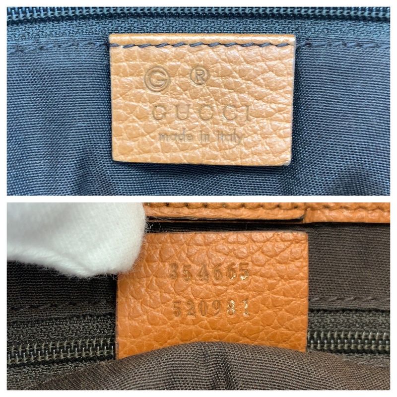 Gucci Bamboo Tassel Brown Gold Hardware Leather 354665 Tote Bag Shoulder Bag