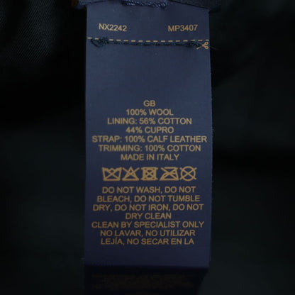 Louis Vuitton Mp3407 Casket Croco Malletier Hat Baseball Cap Black Purple Gold