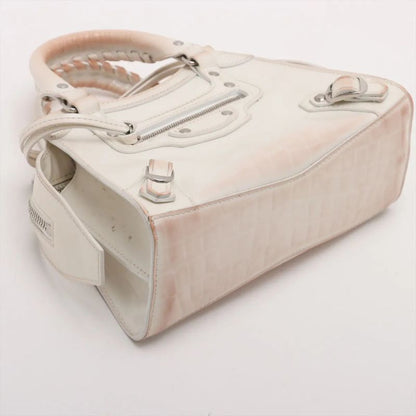 Balenciaga Neo Classic City Croc Embossed Leather 2WAY Handbag Crossbody