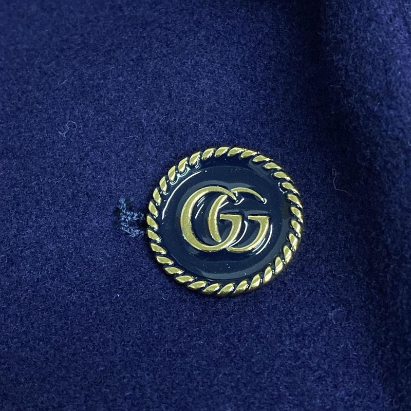 Gucci Coat Size 38 S Women - 655261 Zaal6 Dark Navy Long Sleeves/long Length/fal