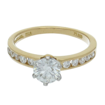 Tiffany & Co Solitaire Diamond Ring D:0.62ct(#10) 18k Yellow Gold Ladies