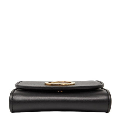 Gucci Interlocking G Blondy Medium Chain Wallet Shoulder Bag 725219 Black