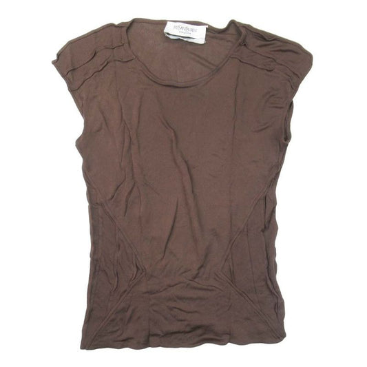 00s YVES Saint Laurent Rive Gauche Yves Saint Laurent French Sleeve Stretch Cut