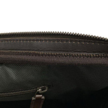 Gucci Boston Bag GG Supreme 108793 Beige X Dark Brown Leather