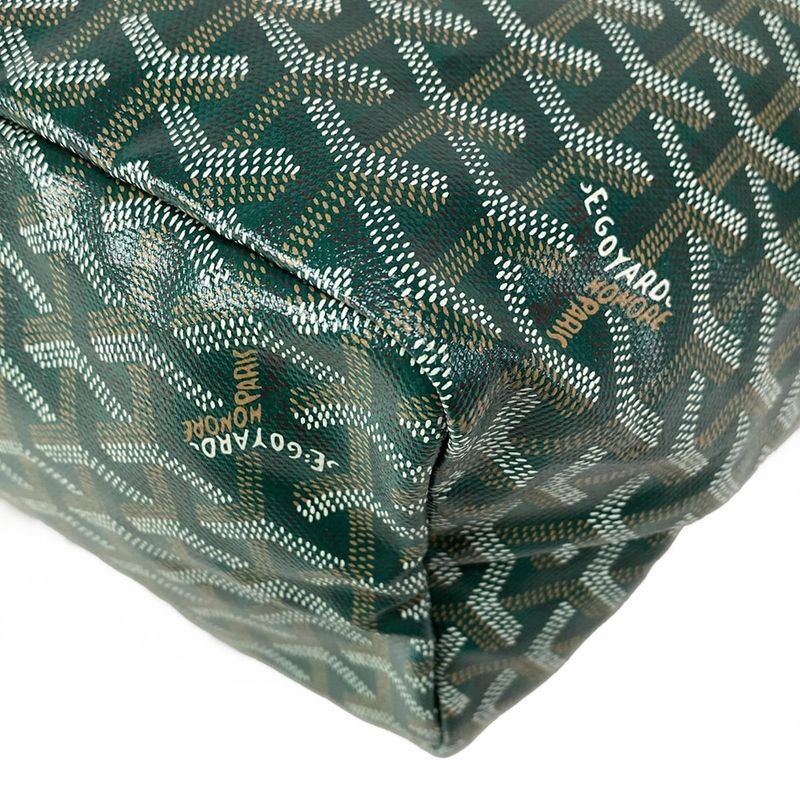 Goyard Shoulder Bag Saint Louis PM Green Leather