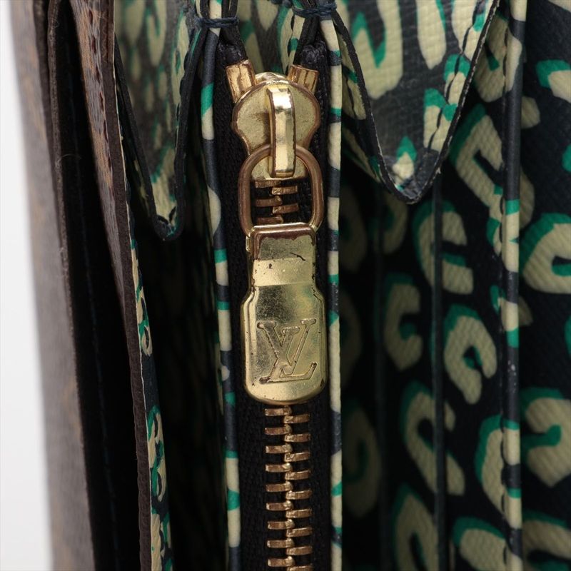 Louis Vuitton Monogram Portefeuille Sarah Long Wallet M60104 Leopard Brown And