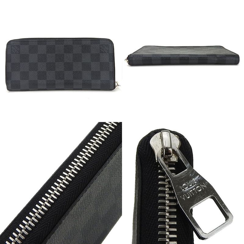 Louis Vuitton Long Wallet Zippy Wallet Vertical N63095 Damier Graphite Damier