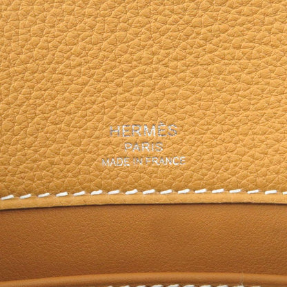 Hermes Sac A Depeches 21 Togo Leather Shoulder Bag Natural Sable W Engraved