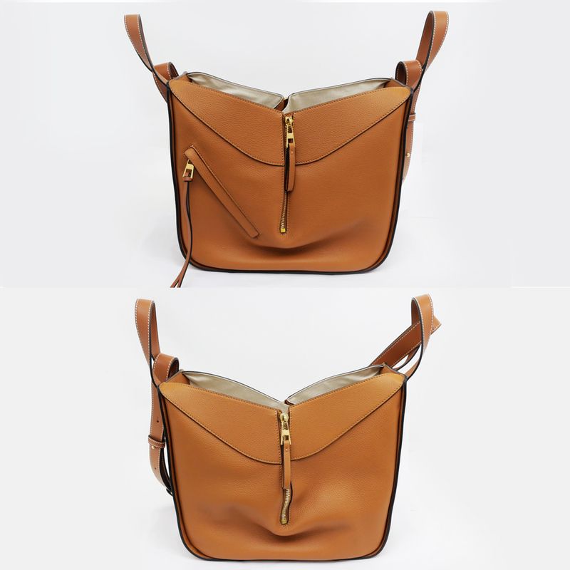 Loewe Hammock Small 38712kbn60 Brown Shoulder Hand 2way Bag Leather