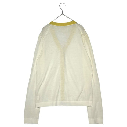 Hermes by Margiela Bicolor Cardigan Margiela Period Bicolor Cotton Cardigan Me