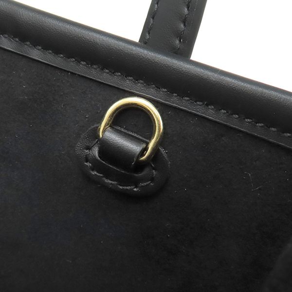 Gucci 2way Bag GG Super Mini Bag Leather Black Gold Hardware Black Handbag