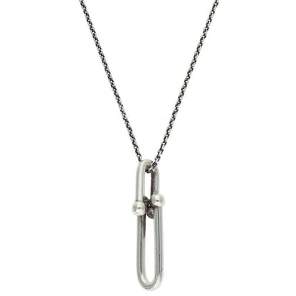 Tiffany & Co Hardwear Hardware Link Pendant Silver Necklace Men's 46cm (18.11in)