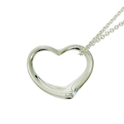 Tiffany & Co Silver Elsa Peretti Open Heart Necklace 4.8g Sterling Engraved