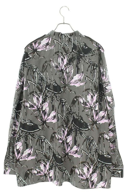 Prada 24SS Sc766 Print Design Oversized Long Sleeve Shirt Men's M