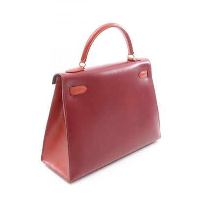 Hermes Handbag Kelly 32 Tricolor Rouge Ash Brick Brow — view 2