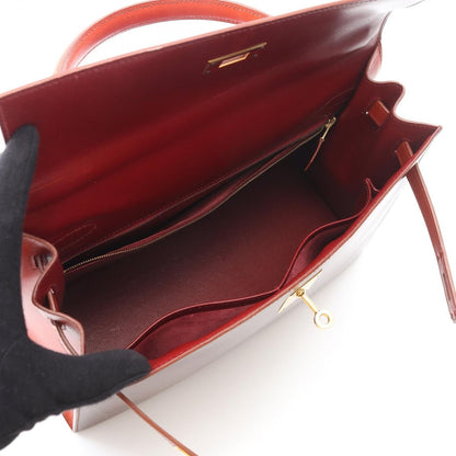 Hermes Handbag Kelly 32 Tricolor Rouge Ash Brick Brow — view 3