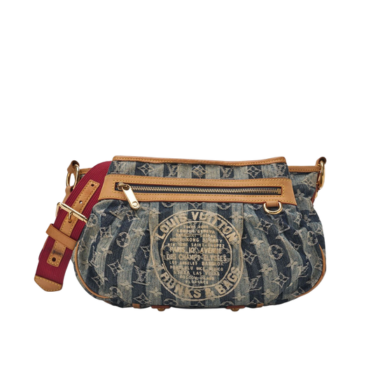 Louis Vuitton Monogram Monogram - Denim Caballaye GM Shoulder Bag Blue (gold