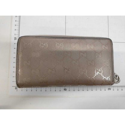 Gucci Wallet GG Supreme Gold Leather Zip Around — view 2