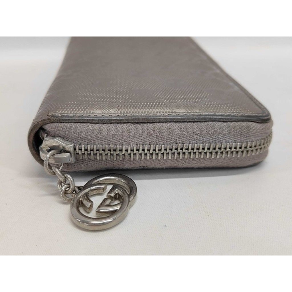 Gucci Wallet GG Supreme Gold Leather Zip Around — view 5