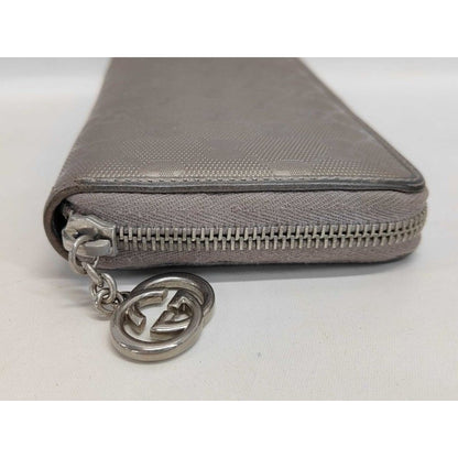 Gucci Wallet GG Supreme Gold Leather Zip Around — view 5