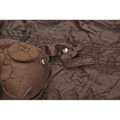 Gucci Shopping GG Nylon Teddy Bear My Pouch Pattern Brown — view 7