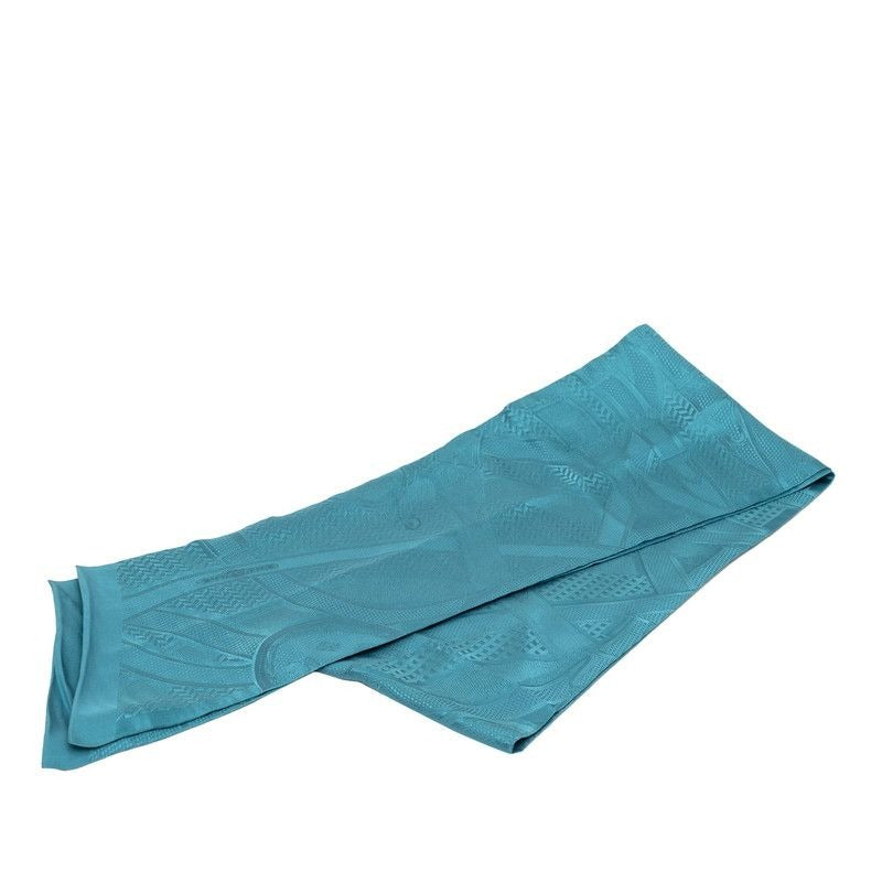 Hermes Maxi Twill All Over Pattern Blue Silk