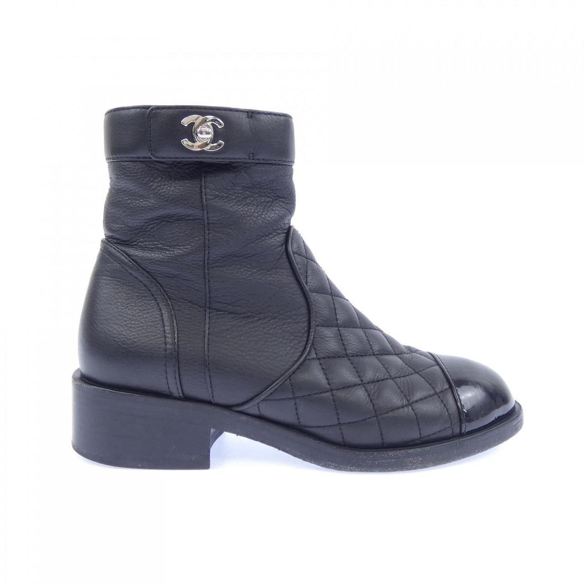 Chanel Ankle Boots Turnlock