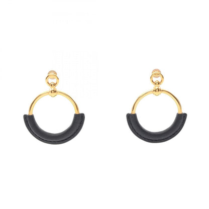 Hermes Earrings Loop Grand Leather B