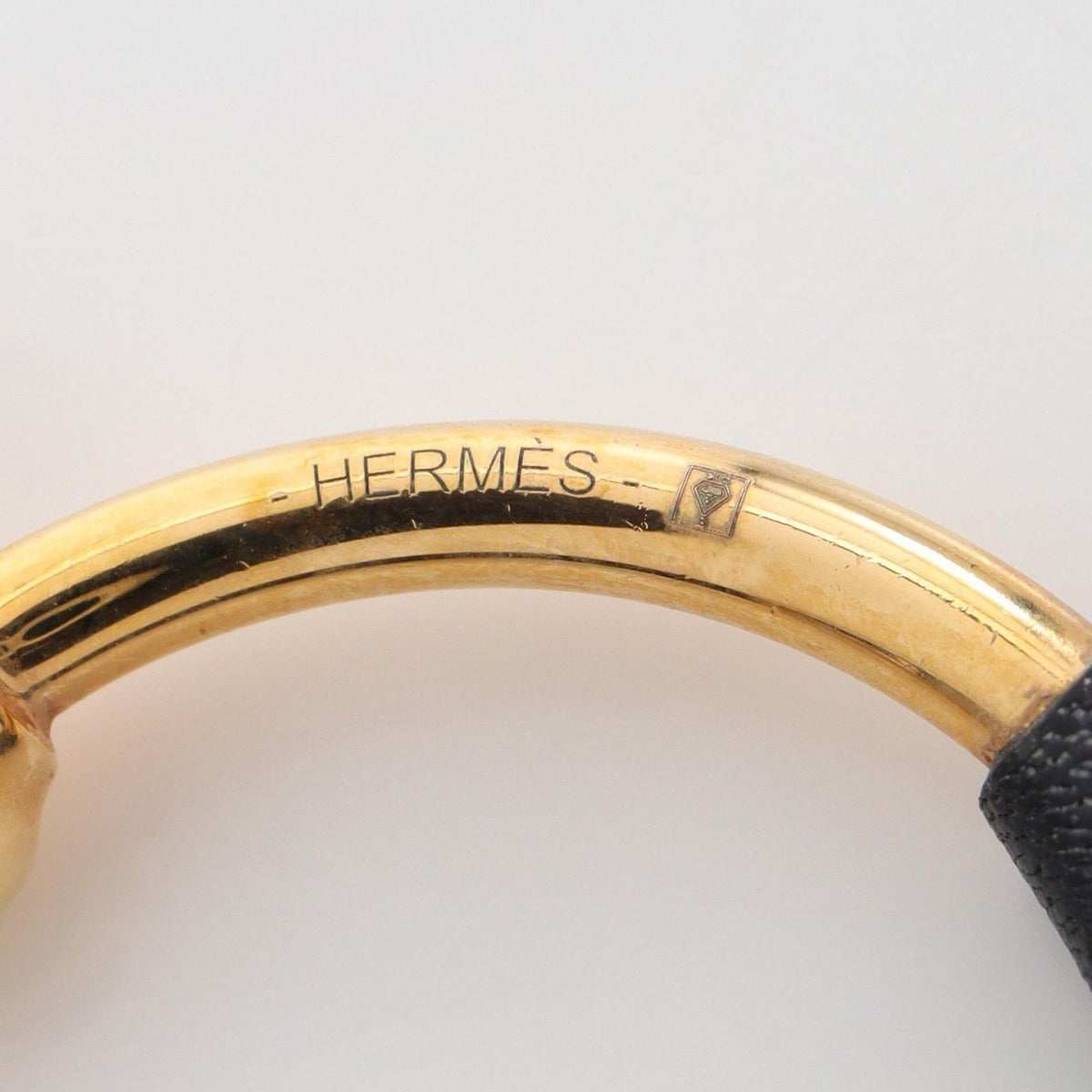 Hermes Earrings Loop Grand Leather B — view 3
