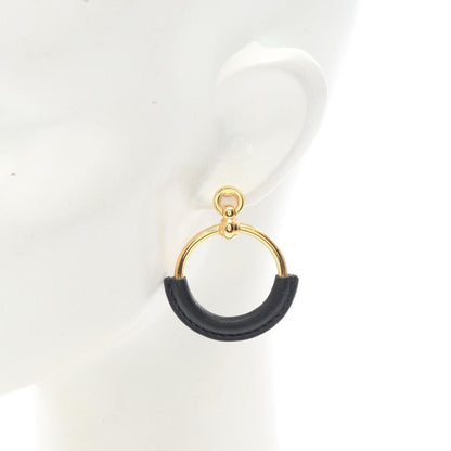 Hermes Earrings Loop Grand Leather B — view 5