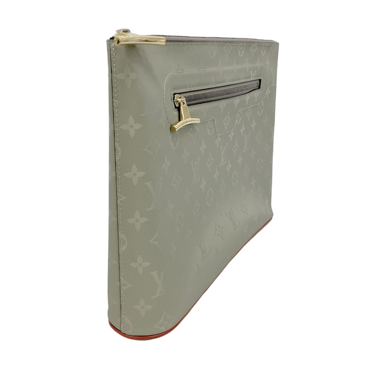 Louis Vuitton Clutch Monogram Titanium Pochette Cosmos Gray — view 2