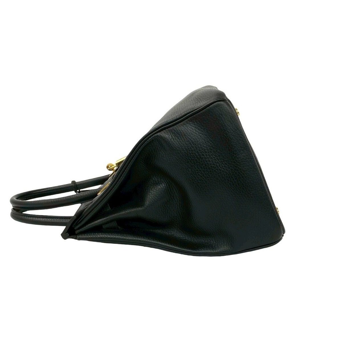 Hermes Birkin 35 Ardennes Boston Bag Tote Black — view 5