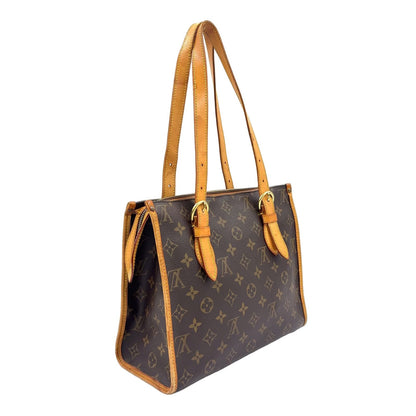 Louis Vuitton Popincourt Monogram Leather Brown Tote Gold — view 2