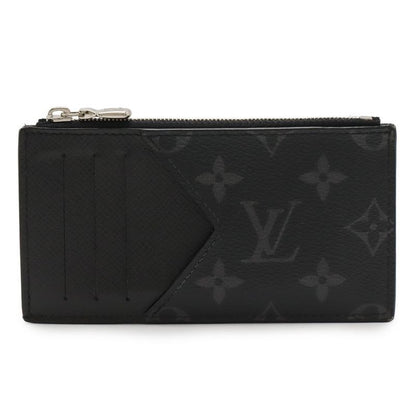 Louis Vuitton Taigarama Monogram Eclipse Coin Card Holder Case Purse