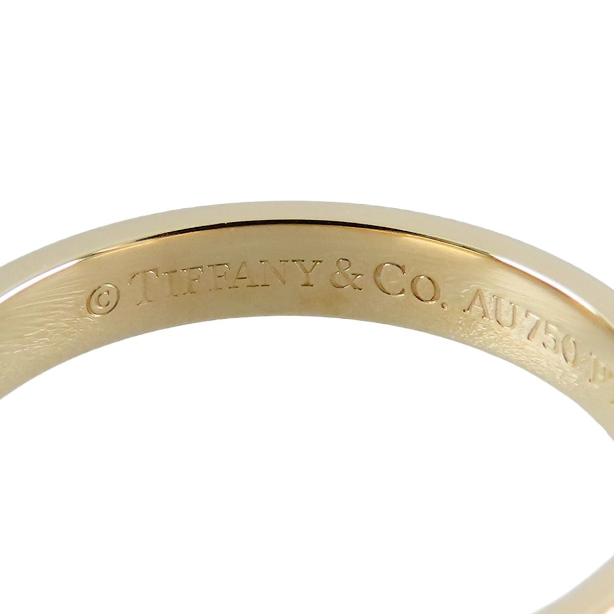 Tiffany & Co Milgrain Ring Yellow Gold Platinum 18k Together Band — view 6