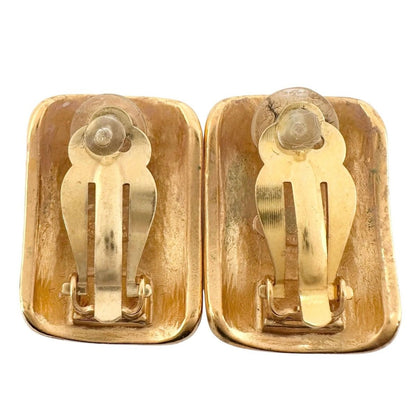 Chanel Earrings Gold CC Logo — view 3