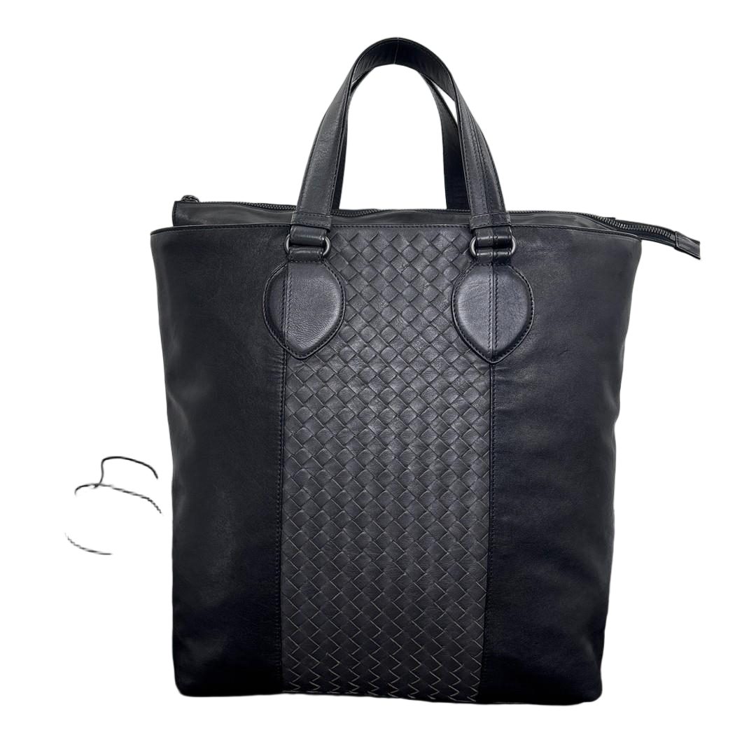 Bottega Veneta Super Intrecciato Tote Black